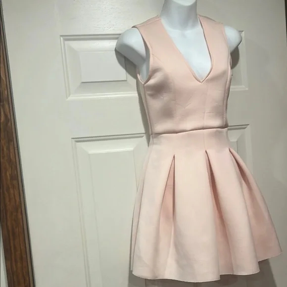 Elegant Pink Sleeveless Dress - Picture 4 of 5